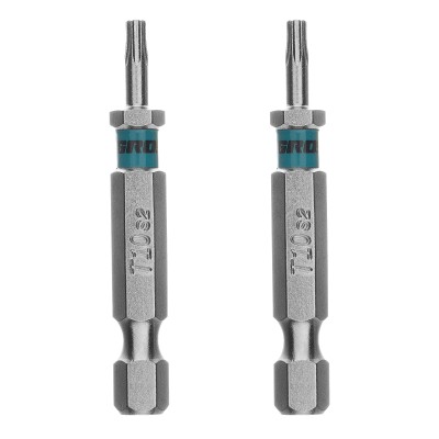 Бита Torx 10х50мм, сталь S2, шестигр., 2 шт. Gross Бита Torx 10х50мм, сталь S2, шестигр., 2 шт. Gross