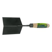 Кельма угловая, 110 х 75 х 75 мм, стальная, для внешних углов, буковая ручка Сибртех