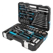 Набор инструментов 76 предметов, 120 зубьев, CrV1/4, 1/2" Gross