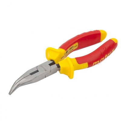 Длинногубцы изогнутые Insulated, 160 мм, двухкомпонентные рукоятки Matrix Professional Длинногубцы изогнутые Insulated, 160 мм, двухкомпонентные рукоятки Matrix Professional