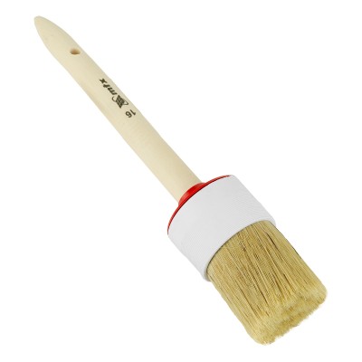 Кисть круглая №16 (55 мм) натуральная щетина, деревянная ручка MTX Кисть круглая №16 (55 мм) натуральная щетина, деревянная ручка MTX