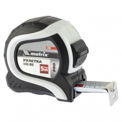 Рулетка Extra Wide,5 м x 27 мм,двухкомпонентный корпус,Pro Matrix Рулетка Extra Wide,5 м x 27 мм,двухкомпонентный корпус,Pro Matrix