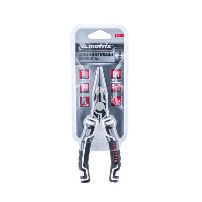Длинногубцы прямые 165 мм, усиленная система, Pro Matrix Длинногубцы прямые 165 мм, усиленная система, Pro Matrix