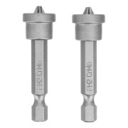 Бита PH2x50 мм с ограничителем для ГКЛ, 2 шт, CrMo Сибртех