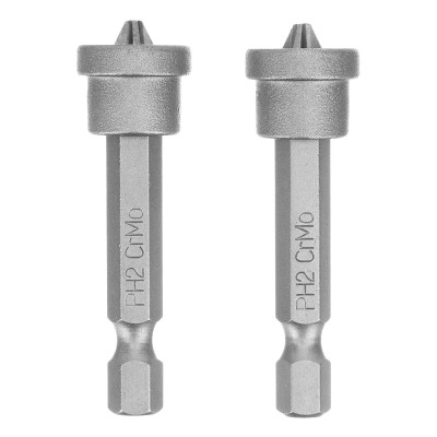 Бита PH2x50 мм с ограничителем для ГКЛ, 2 шт, CrMo Сибртех Бита PH2x50 мм с ограничителем для ГКЛ, 2 шт, CrMo Сибртех