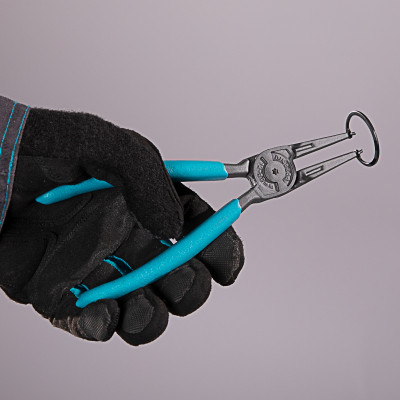 Съемник, 175 мм, для внутренних стопорных колец (19-60 мм), прямые губки (сжим) Gross Съемник, 175 мм, для внутренних стопорных колец (19-60 мм), прямые губки (сжим) Gross