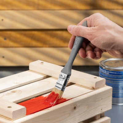 Кисть плоская "Евро" 1", натуральная щетина, пластмассовая ручка MTX Кисть плоская "Евро" 1", натуральная щетина, пластмассовая ручка MTX