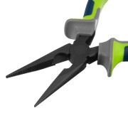 Длинногубцы прямые 160 мм, фосфатирование, трехкомпонентные рукоятки Сибртех