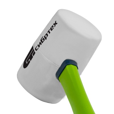 Киянка резиновая, 680 г, белая резина, фибергласовая рукоятка Сибртех Киянка резиновая, 680 г, белая резина, фибергласовая рукоятка Сибртех