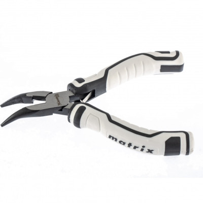 Длинногубцы Mini, 125 мм, изогнутые, авторазжим, Pro Matrix Длинногубцы Mini, 125 мм, изогнутые, авторазжим, Pro Matrix