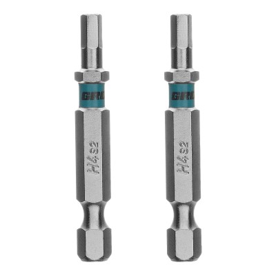 Бита HEX 4х50мм, сталь S2, шестигр., 2 шт. Gross Бита HEX 4х50мм, сталь S2, шестигр., 2 шт. Gross