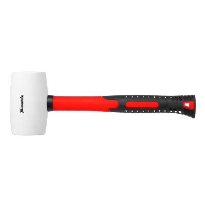 Киянка резиновая, 680 г, белая резина, фибергласовая рукоятка Matrix Киянка резиновая, 680 г, белая резина, фибергласовая рукоятка Matrix