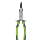 Длинногубцы прямые 200 мм, фосфатирование, трехкомпонентные рукоятки Сибртех