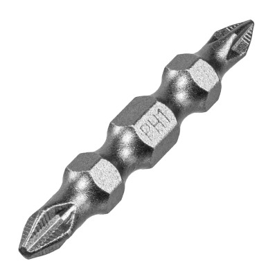 Бита двухсторонняя, PH2-PH1 х 45 мм, сталь S2, 10 шт. Denzel Бита двухсторонняя, PH2-PH1 х 45 мм, сталь S2, 10 шт. Denzel