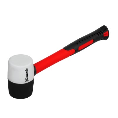 Киянка резиновая, 225 г, черно-белая резина, фибергласовая рукоятка Matrix Киянка резиновая, 225 г, черно-белая резина, фибергласовая рукоятка Matrix