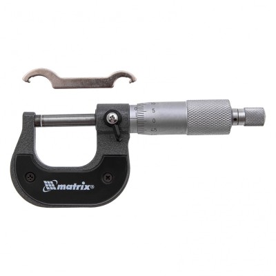 Микрометр механический,0-25 мм Matrix Микрометр механический,0-25 мм Matrix