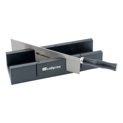 Стусло пластиковое 300х60 мм, пила 250 мм// Сибртех Стусло пластиковое 300х60 мм, пила 250 мм// Сибртех