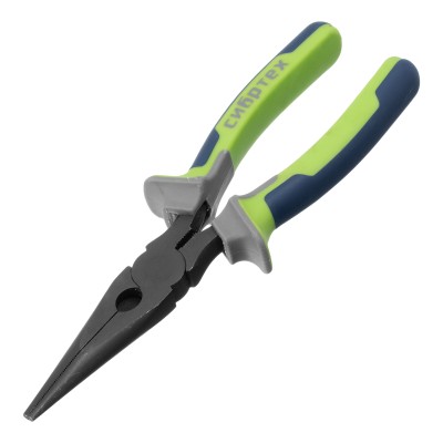 Длинногубцы прямые 200 мм, фосфатирование, трехкомпонентные рукоятки Сибртех Длинногубцы прямые 200 мм, фосфатирование, трехкомпонентные рукоятки Сибртех