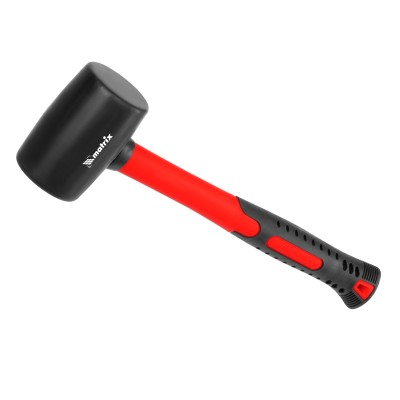 Киянка резиновая, 450 г, черная резина, фибергласовая рукоятка Matrix Киянка резиновая, 450 г, черная резина, фибергласовая рукоятка Matrix