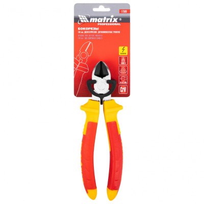 Бокорезы Insulated, 180 мм, двухкомпонентные рукоятки Matrix Professional Бокорезы Insulated, 180 мм, двухкомпонентные рукоятки Matrix Professional