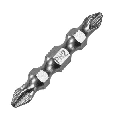 Бита двухсторонняя, PH2-PZ2 х 45 мм, сталь S2, 10 шт. Denzel Бита двухсторонняя, PH2-PZ2 х 45 мм, сталь S2, 10 шт. Denzel
