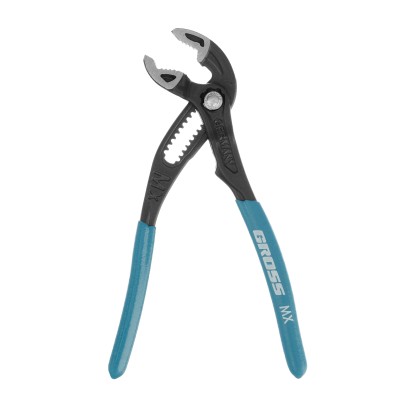 Клещи переставные, кнопочный механизм, обливные рукоятки, 180 мм Gross Клещи переставные, кнопочный механизм, обливные рукоятки, 180 мм Gross