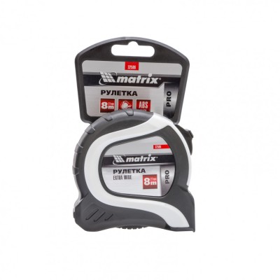 Рулетка Extra Wide,8 м x 27 мм,двухкомпонентный корпус,Pro Matrix Рулетка Extra Wide,8 м x 27 мм,двухкомпонентный корпус,Pro Matrix