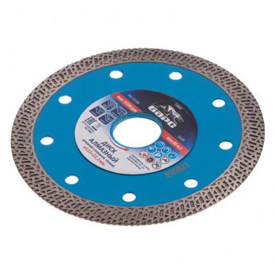 Диск алмазный, сплошной 115 х 22.2 мм, тонкий, сухая/мокрая резка Барс Диск алмазный, сплошной 115 х 22.2 мм, тонкий, сухая/мокрая резка Барс