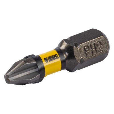 Бита IMPACT, PH2x25 мм, лазерная обработка шлица, сталь S2, 10 шт., Е 6,3 Denzel Бита IMPACT, PH2x25 мм, лазерная обработка шлица, сталь S2, 10 шт., Е 6,3 Denzel