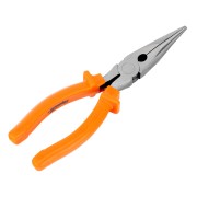 Длинногубцы прямые Classic, 200 мм, шлифованные, пластмассовые рукоятки Sparta