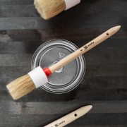 Кисть круглая № 8 (35 мм) натуральная щетина, деревянная ручка MTX