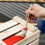 Кисть круглая № 6 (30 мм) натуральная щетина, деревянная ручка MTX