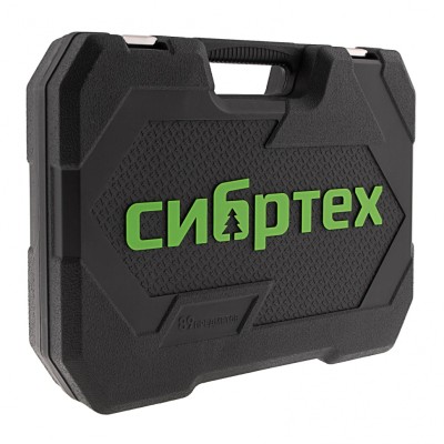 Набор инструментов 89 предметов, CrV 1/2", 1/4" Сибртех Набор инструментов 89 предметов, CrV 1/2", 1/4" Сибртех