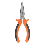 Длинногубцы прямые Comfort, 160 мм ,шлифованные, двухкомпонентные рукоятки Sparta