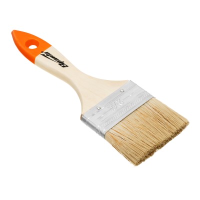 Кисть плоская Slimline 2.5" (63 мм) натуральная щетина, деревянная ручка Sparta Кисть плоская Slimline 2.5" (63 мм) натуральная щетина, деревянная ручка Sparta