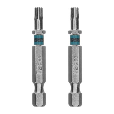 Бита Torx 25х50мм, сталь S2, шестигр., 2 шт. Gross Бита Torx 25х50мм, сталь S2, шестигр., 2 шт. Gross