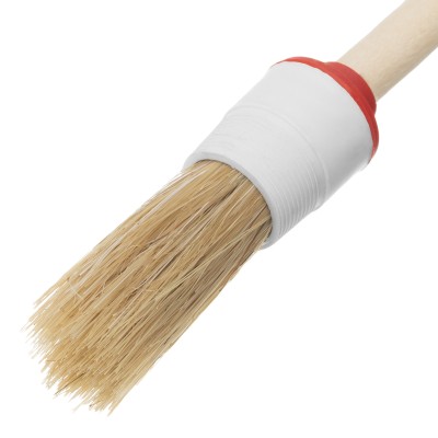 Кисть круглая № 2 (20 мм) натуральная щетина, деревянная ручка MTX Кисть круглая № 2 (20 мм) натуральная щетина, деревянная ручка MTX