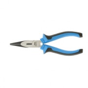 Длинногубцы прямые 160 мм, хром-ванадий, двухкомпонентные рукоятки Барс