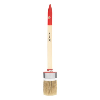 Кисть круглая, Профи №8 (35 мм) натуральная щетина, деревянная ручка MTX Кисть круглая, Профи №8 (35 мм) натуральная щетина, деревянная ручка MTX