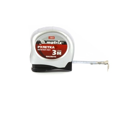 Рулетка Magnetic,3 м х 16 мм,магнитный зацеп Matrix Рулетка Magnetic,3 м х 16 мм,магнитный зацеп Matrix