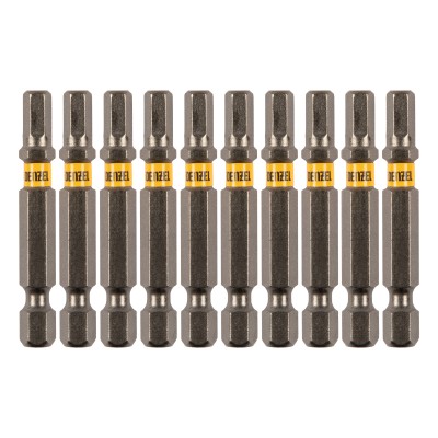 Бита HEX 5х50, сталь S2, шестигранный профиль, 10 шт. Е 6,3 Denzel Бита HEX 5х50, сталь S2, шестигранный профиль, 10 шт. Е 6,3 Denzel