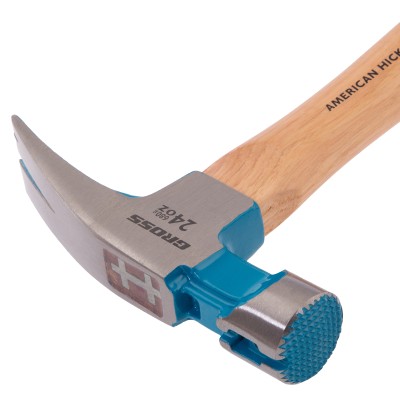 Молоток-гвоздодер, 680 г, угол 75, магнит, обрезиненная рукоятка AMERICAN HICKORY // GROSS Молоток-гвоздодер, 680 г, угол 75, магнит, обрезиненная рукоятка AMERICAN HICKORY // GROSS