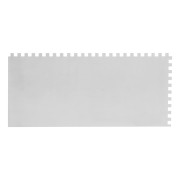 Гладилка стальная, 280 х 130 мм, зеркальная полировка, пластмассовая ручка, зуб 6 х 6 мм Matrix