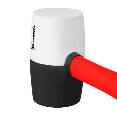 Киянка резиновая, 680 г, черно-белая резина, фибергласовая рукоятка Matrix Киянка резиновая, 680 г, черно-белая резина, фибергласовая рукоятка Matrix