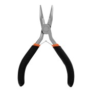 Длинногубцы прямые Mini, 130 мм, никелированные, авторазжим Sparta