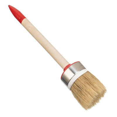 Кисть круглая, Профи №12 (45 мм) натуральная щетина, деревянная ручка MTX Кисть круглая, Профи №12 (45 мм) натуральная щетина, деревянная ручка MTX