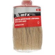 Кисть круглая, Профи №12 (45 мм) натуральная щетина, деревянная ручка MTX