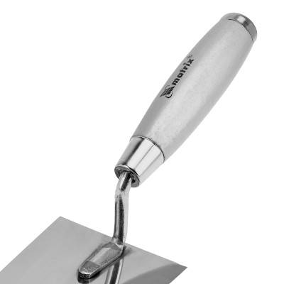 Кельма из нержавеющей стали, 160 х 84 мм, деревянная ручка Matrix Кельма из нержавеющей стали, 160 х 84 мм, деревянная ручка Matrix