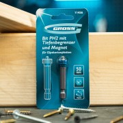 Бита PH2 x 50 мм с ограничителем и магнитом, для ГКЛ, S2 Gross