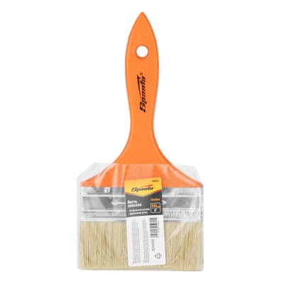 Кисть плоская Slimline 4" (100 мм) натуральная щетина, деревянная ручка Sparta Кисть плоская Slimline 4" (100 мм) натуральная щетина, деревянная ручка Sparta
